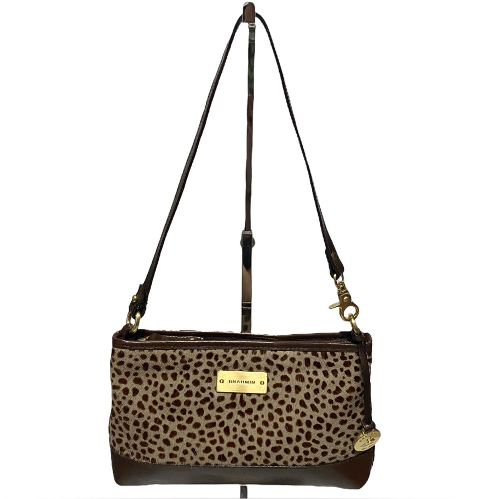 Brahmin Calf Hair Animal Print Shoulder Bag